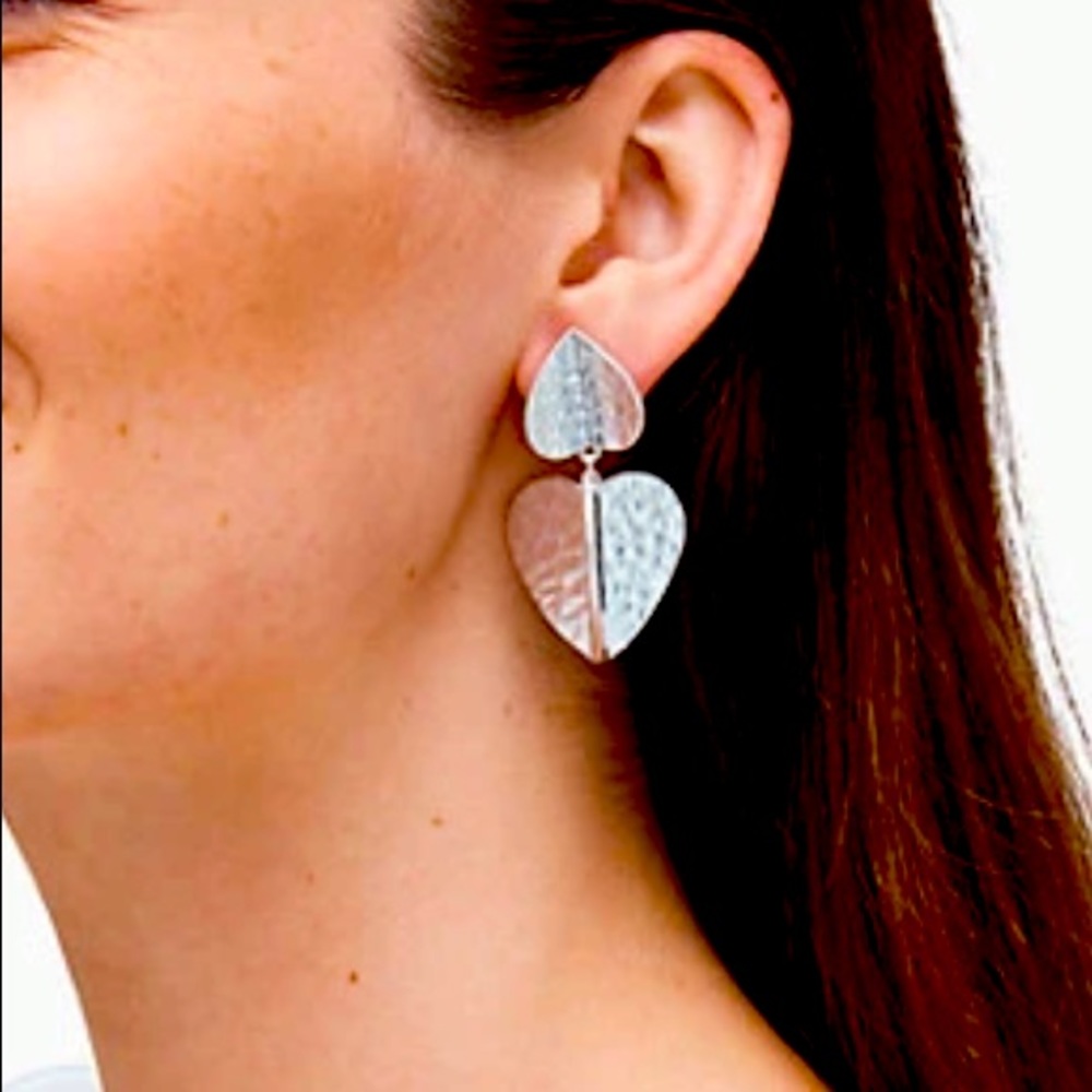 New Kate Spade metal petal drop earrings - Picture 2 of 14